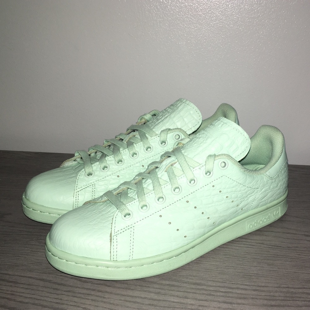 RARE Adidas Stan Smith Reptile Mint/Green Sz 8.5 - Picture 8 of 11